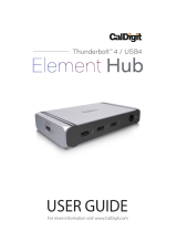 CalDigit TB4-ElementHub-US-AMZ Thunder 4/ USB4 Element Hub User manual
