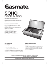 Gasmate BQ1096 Galaxy 4 Burner Sono Drop in BBQ Owner's manual