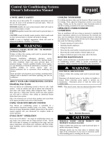 Bryant Evolution 187BNC Owner's manual