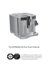 Jura IMPRESSA S9 One Touch Owner's manual