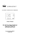 HAI OMNISTAT RC-122 Owner's manual