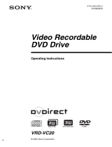 Sony VRDVC20 User manual