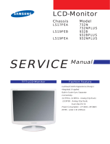 Samsung 932B - SyncMaster - 19" LCD Monitor User manual