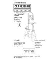 Craftsman 137.224140 Owner's manual