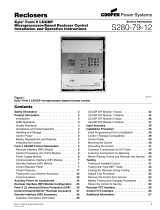 Eaton S280-79-12 Kyle form 5 LS/UDP Microprocessor-Based Recloser Control Operating instructions