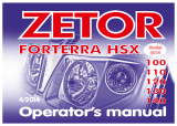 Zetor FORTERRA HSX 140 2014 User manual
