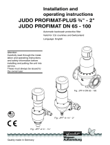 Judo PROFIMAT JPF-AT DN 100 Installation And Operating Instructions Manual
