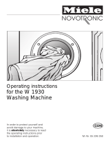 Miele W 1930  WASHING MACHINE - OPERATING User manual