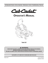 Cub Cadet TANK SZ 54 User manual