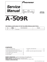 Pioneer A-509R Owner's manual