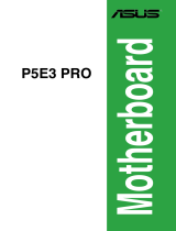 Asus P5E3 PRO User manual