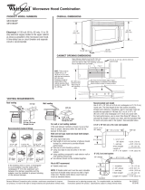 Whirlpool MH3184XP dimensions and installation information