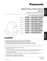 Panasonic AW-HE40HKP Operating Instructions Manual