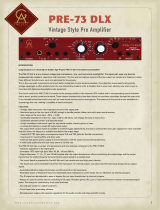 Golden Age Project PRE-73 DLX User manual