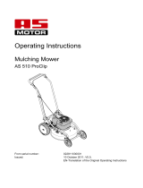 AS MOTOR AS 510 2T/A PROCLIP Operating Instructions Manual