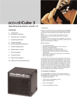 AER acousti Cube 3 Operating Instructions Manual