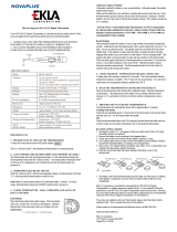 Ekla corporation NOVAPLUS User manual