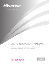 Hisense RL462N4EC1 Owner's manual