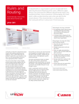 Canon UNIFLOW RULES AND ROUTING Owner's manual