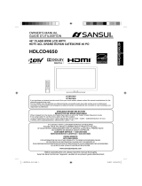 Sansui HDLCD4650 Owner's manual
