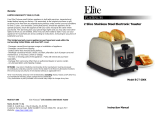 Elite 2 SLICE HARDWARE TOASTER User manual