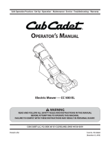 Cub Cadet CC 500 EL User manual