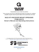 Guide Gear 80LB ATV Receiver Mount Spreader Owner's manual