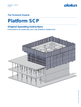 Doka Platform SCP Original Operating Instructions / Instructions For Assembly And Use