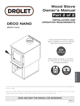 Drolet DECO NANO WOOD STOVE Owner's manual
