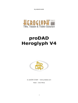 ProDAD Heroglyph V4 Owner's manual