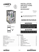 Lennox MERIT EL280DF070P36A User manual