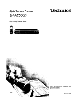 Technics SH-AC500D Operating Instructions Manual