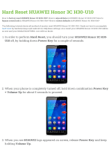 Huawei Honor 3C H30-U10 Hard reset manual