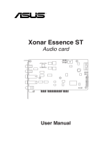 Asus XONAR ESSENCE ST User manual