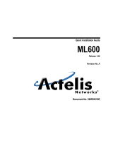 Actelis ML600 Quick Installation Manual
