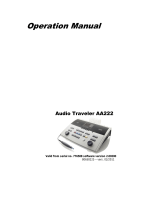 Audio Traveler AA222 Operation Manuals