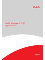 ELGA PURELAB Prima 30 User manual