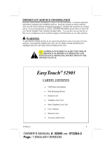 Northwestern Bell Bell Phones EasyTouch 52905 Owner's manual