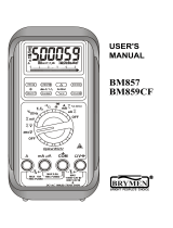 Brymen BM857 User manual