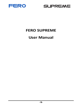 Fero Supreme Owner's manual
