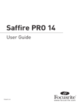 Focusrite Saffire PRO 10 i/o User manual
