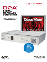 Channel Master D2A CM-7000 User manual