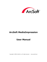 ArcSoft MediaImpression Owner's manual
