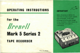 Brenell Mark 5 Series 2 Operating Instructions Manual