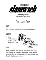 Gamewright Slamwich™ Operating instructions
