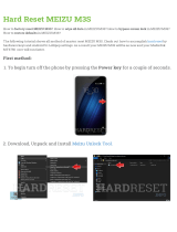 Meizu M3S Hard reset manual
