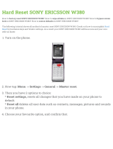 Sony Ericsson W380 User manual