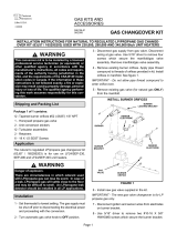 Lennox LP Changeover Kit -- 63J57 -- LF24 / SEP -230, 290 & 345 Installation guide