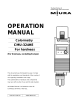 Miura CMU-324HE Operating instructions