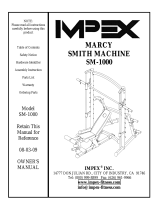 Marcy SM1000 DELUXE SMITH MACHINE User manual